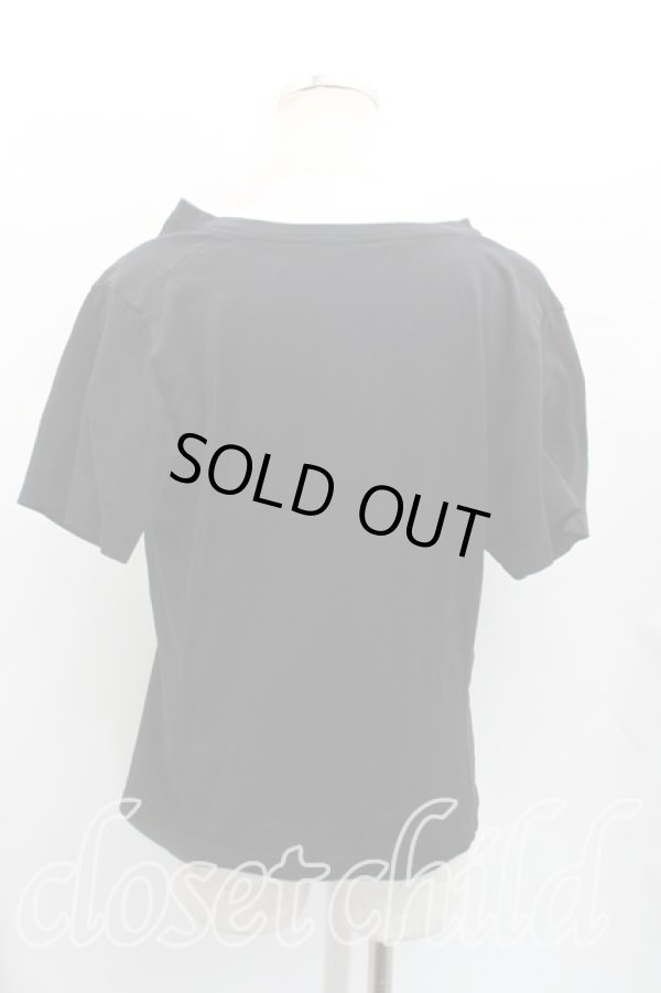 画像2: ANGLOMANIA 中古 / カットラスオーブpt半袖カットソー M 黒  H-25-11-16-044-ts-IN-ZH (2)