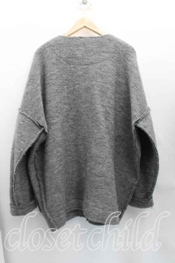 画像2: ヴィヴィアンウエストウッド MAN 中古 / Vネックビッグカーディガン FREE 灰  H-25-11-16-045-to-OD-ZH (2)