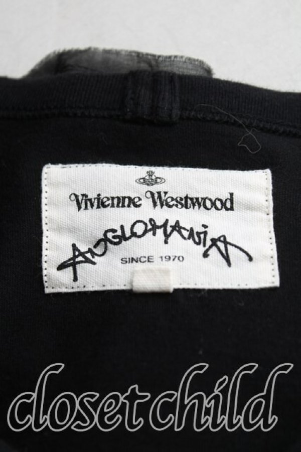 画像3: ANGLOMANIA 中古 / THANK YOUプリーツビッグTシャツ 38（M相当） 黒  H-25-11-16-046-to-OD-ZH (3)