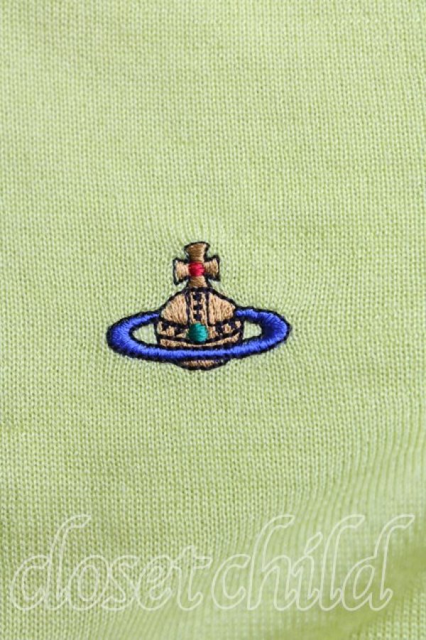 画像5: ヴィヴィアンウエストウッド 中古 / カラーオーブ刺繍サマーニット XS ライム  H-25-11-16-048-to-OD-ZH (5)
