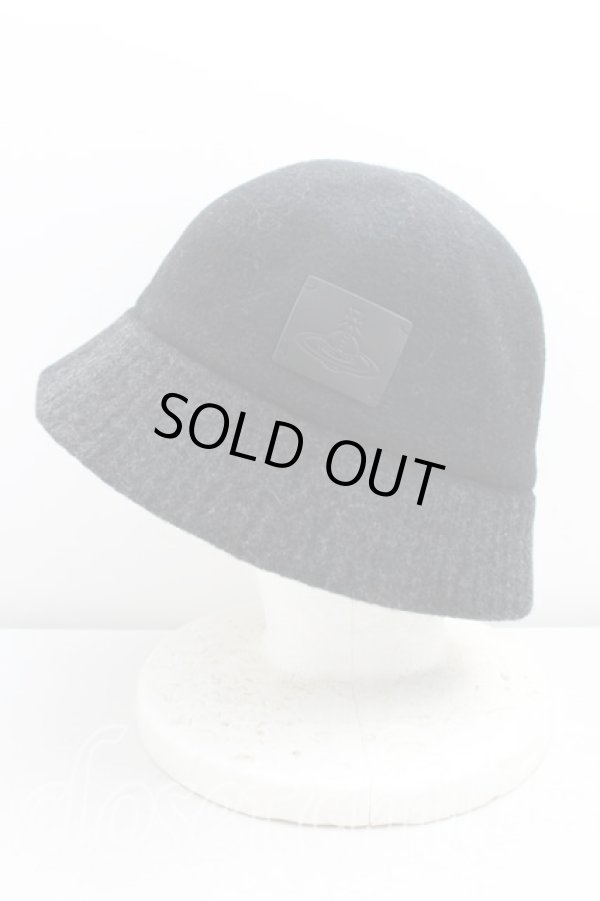 画像2: ヴィヴィアンウエストウッド 中古 / ウールハット  黒  H-25-11-16-001-ha-OD-ZH (2)