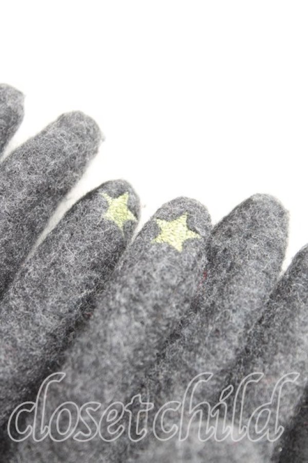 画像2: ヴィヴィアンウエストウッド 中古 / ステッチオーブ手袋  黒  H-25-11-16-011-gd-OD-ZH (2)