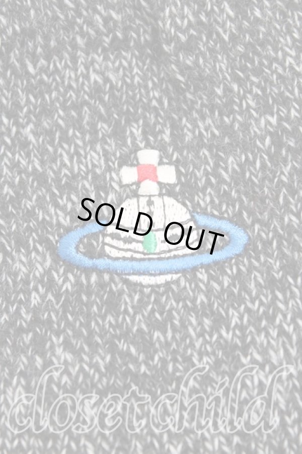 画像2: ヴィヴィアンウエストウッド MAN 中古 / カラーオーブ刺繍手袋  黒  H-25-11-16-013-gd-OD-ZH (2)