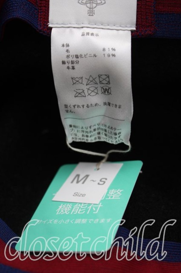 画像5: ヴィヴィアンウエストウッド 中古 / ウールハット  黒  H-25-11-16-001-ha-OD-ZH (5)