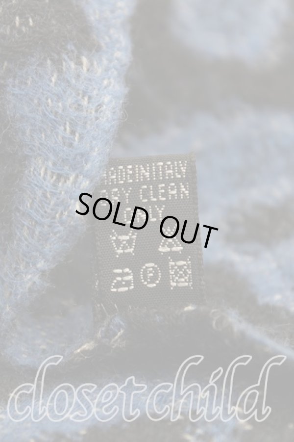 画像4: ヴィヴィアンウエストウッド MAN 中古 / レオパード柄マフラー  青  H-25-11-16-021-gd-OD-ZH (4)