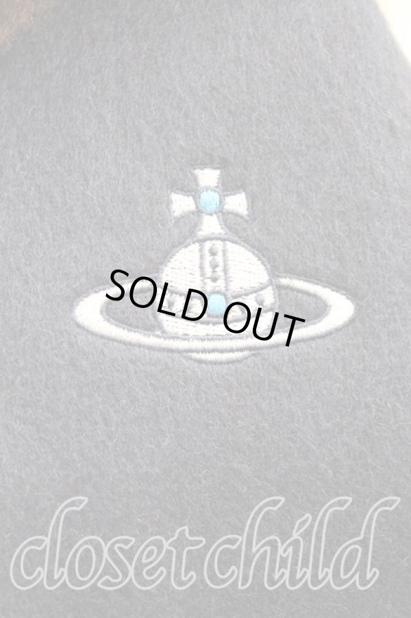 画像2: ヴィヴィアンウエストウッド 中古 / チェックバイカラーマフラー  茶  H-25-11-16-024-gd-OD-ZH (2)