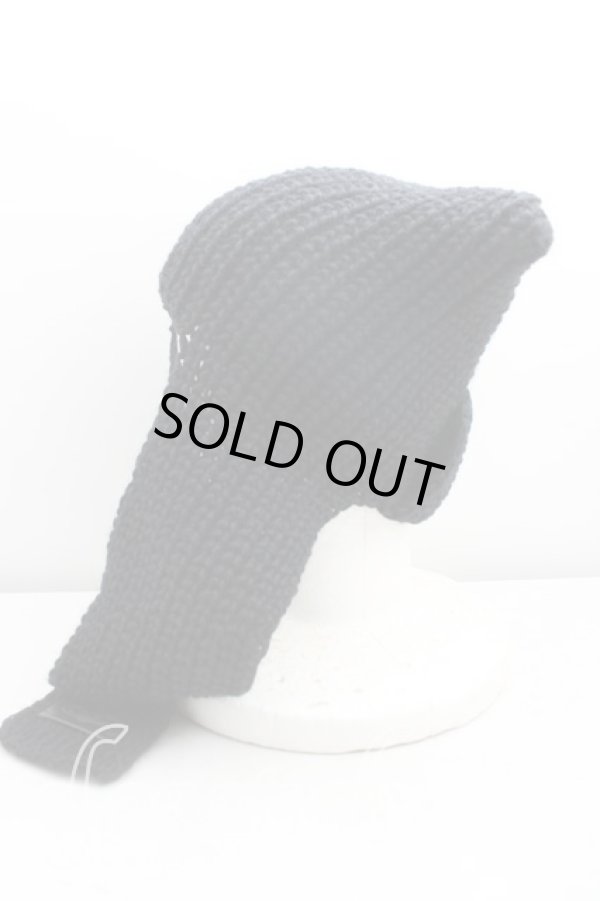 画像2: ヴィヴィアンウエストウッド 中古 / スクエアニット帽  黒  H-25-11-16-002-ha-OD-ZH (2)