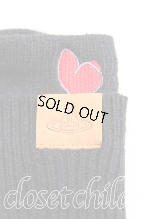 画像2: ヴィヴィアンウエストウッド 中古 / ニット手袋  黒  H-25-11-16-032-gd-IN-ZH (2)