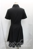 画像2: ヴィヴィアンウエストウッド 中古 / 単色オーブ刺繍シャツワンピース 2（9号相当） 黒  H-25-11-16-034-op-OD-ZH (2)