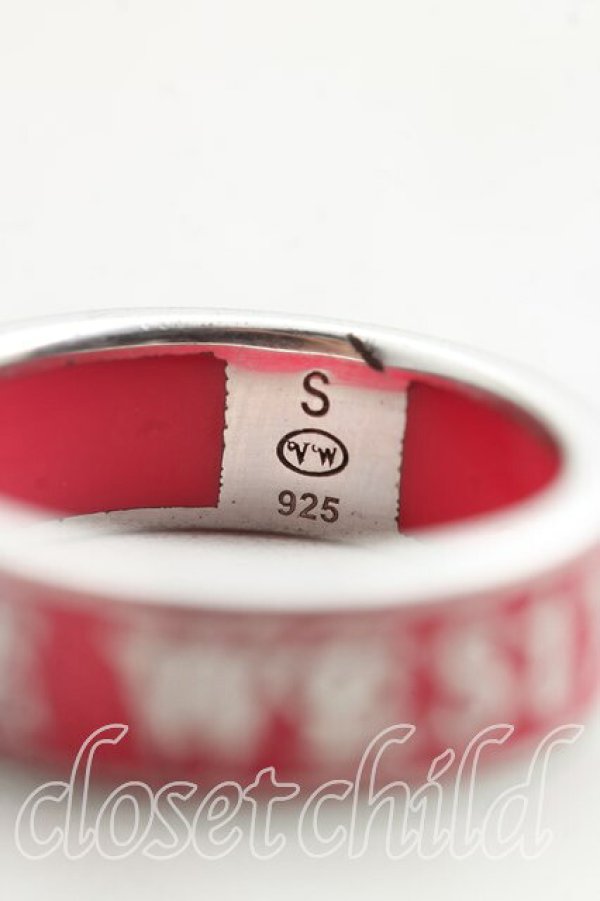 画像4: ヴィヴィアンウエストウッド 中古 / CONDUIT STREET リング S(12号相当) シルバー×ピンク  H-25-11-23-022-rg-IN-ZH (4)