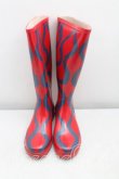 画像2: ヴィヴィアンウエストウッド×Melissa 中古 / スクイグルWellington 36（23cm相当） 赤  H-25-11-23-026-sh-OD-ZH (2)