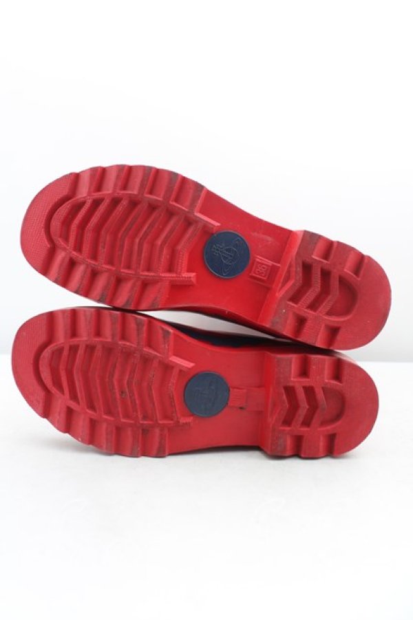 画像5: ヴィヴィアンウエストウッド×Melissa 中古 / スクイグルWellington 36（23cm相当） 赤  H-25-11-23-026-sh-OD-ZH (5)