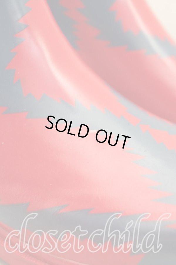 画像6: ヴィヴィアンウエストウッド×Melissa 中古 / スクイグルWellington 36（23cm相当） 赤  H-25-11-23-026-sh-OD-ZH (6)