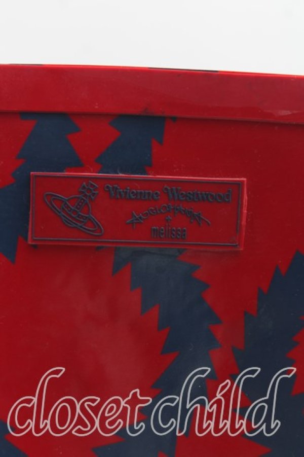 画像7: ヴィヴィアンウエストウッド×Melissa 中古 / スクイグルWellington 36（23cm相当） 赤  H-25-11-23-026-sh-OD-ZH (7)