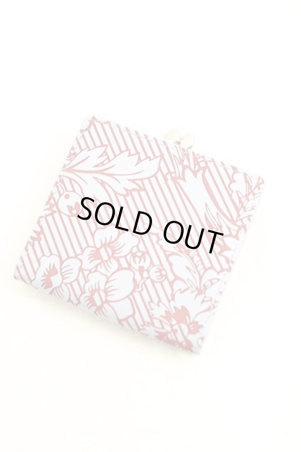 画像2: ヴィヴィアンウエストウッド 中古 / ブロケードフラワー折リ財布  青×赤  H-25-11-23-030-wa-IN-ZH (2)