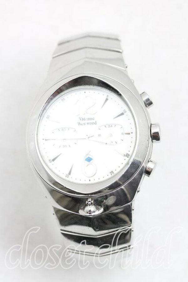 画像2: ヴィヴィアンウエストウッド 中古 / アーマークロノグラフ  シルバー  H-25-11-23-031-ac-OD-ZH (2)