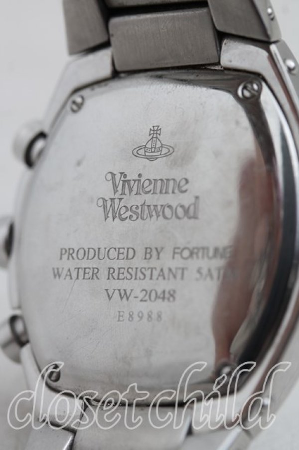 画像4: ヴィヴィアンウエストウッド 中古 / アーマークロノグラフ  シルバー  H-25-11-23-031-ac-OD-ZH (4)