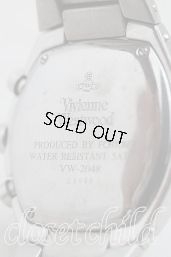 画像4: ヴィヴィアンウエストウッド 中古 / アーマークロノグラフ  シルバー  H-25-11-23-031-ac-OD-ZH (4)