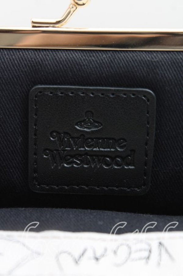 画像3: ヴィヴィアンウエストウッド 中古 / ガマ口ポーチ  黒  H-25-11-23-057-gd-IN-ZH (3)