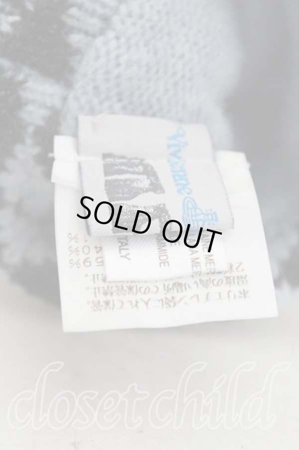 画像2: ヴィヴィアンウエストウッド 中古 / 手袋  水色  H-25-11-23-064-gd-OD-ZH (2)