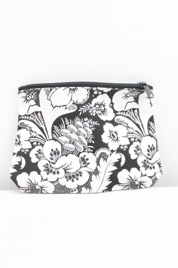 画像2: ヴィヴィアンウエストウッド 中古 / BOTTOM GUSSETポーチ  白×黒  H-25-11-23-070-gd-IN-ZH (2)