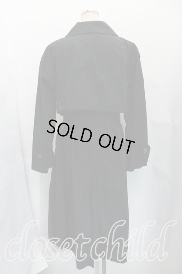 画像2: ヴィヴィアンウエストウッド 中古 / ロングトレンチコート 00(ワンサイズ) 黒  H-25-11-23-071-co-IN-ZH (2)