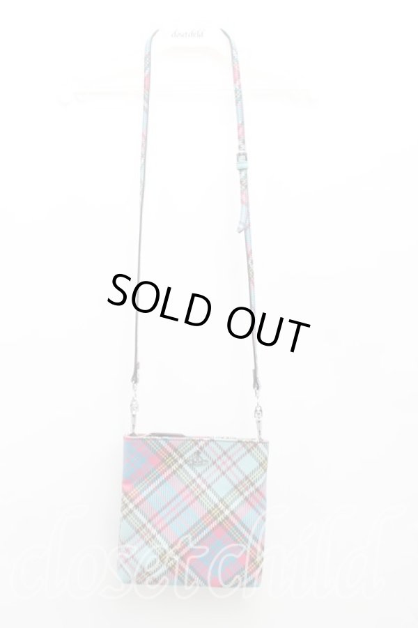 画像2: ヴィヴィアンウエストウッド 中古 / McANDY　Tartanクロスボディスクエアバッグ  McANDY　Tartan  H-25-11-23-005-ba-OD-ZH (2)