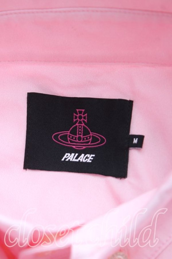 画像3: ヴィヴィアンウエストウッド × PALACE 中古 / テディベアシャツ M ピンク  H-25-11-23-075-bl-IN-ZH (3)
