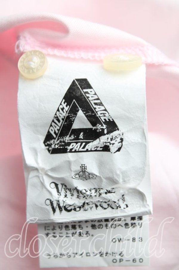 画像4: ヴィヴィアンウエストウッド × PALACE 中古 / テディベアシャツ M ピンク  H-25-11-23-075-bl-IN-ZH (4)