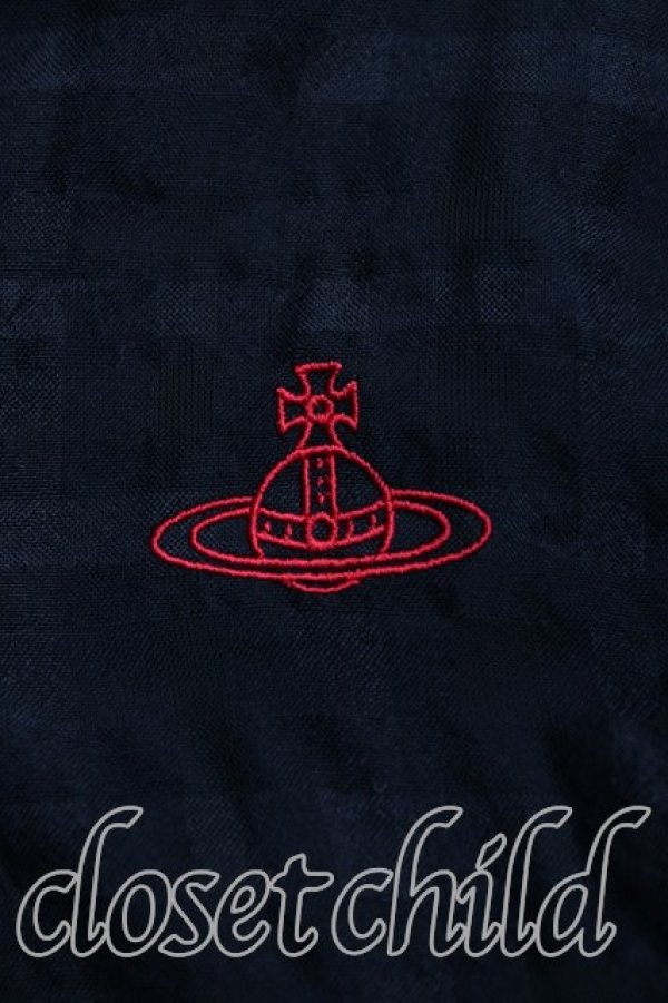 画像6: ヴィヴィアンウエストウッド 中古 / コットンシルクシースルーチェックパフスリーブセーラーシャツ 00(ワンサイズ) 黒  H-25-11-23-076-bl-IN-ZH (6)