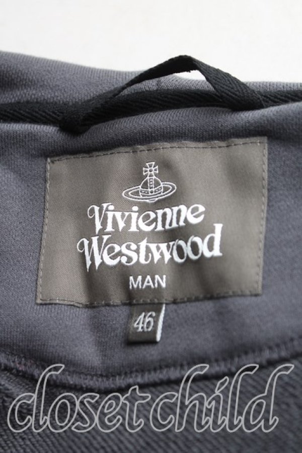 画像3: ヴィヴィアンウエストウッド MAN 中古 / ワンポイントORBジップパーカー 46（メンズM相当） 灰  H-25-11-23-077-to-OD-ZH (3)