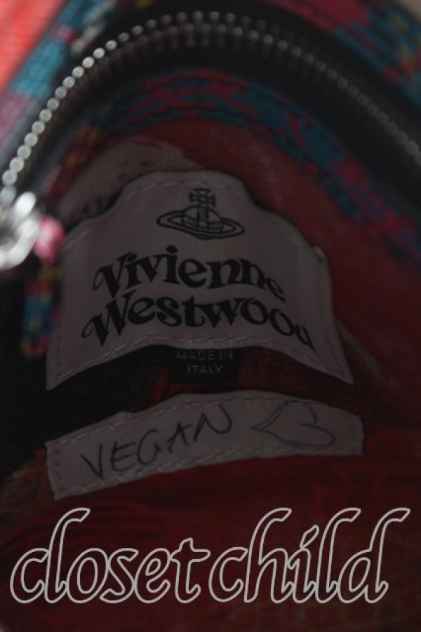 画像4: ヴィヴィアンウエストウッド 中古 / McANDY　Tartanクロスボディスクエアバッグ  McANDY　Tartan  H-25-11-23-005-ba-OD-ZH (4)