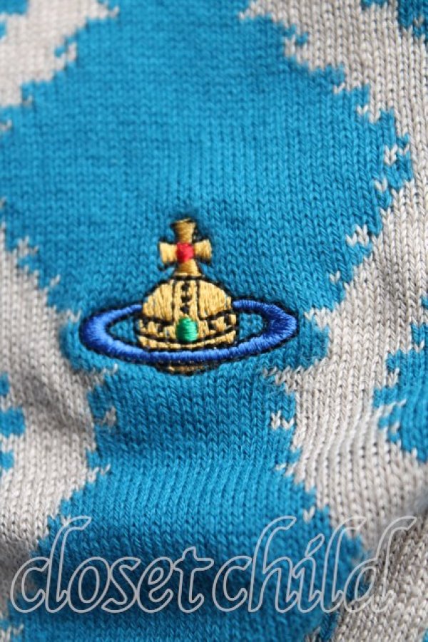 画像7: ヴィヴィアンウエストウッド 中古 / スクイグルベスト M 青  H-25-11-23-078-to-IN-ZH (7)