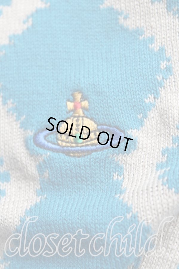 画像7: ヴィヴィアンウエストウッド 中古 / スクイグルベスト M 青  H-25-11-23-078-to-IN-ZH (7)