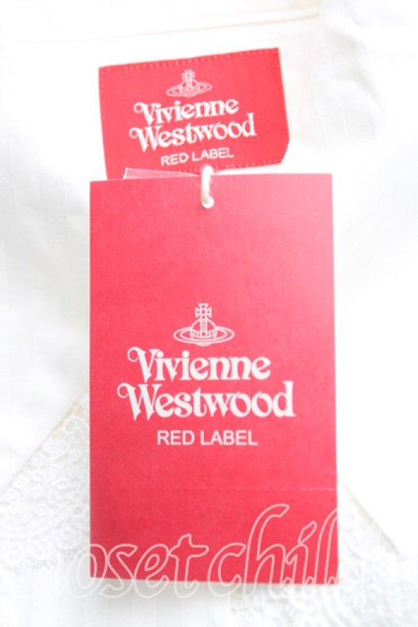 画像3: ヴィヴィアンウエストウッド 中古 / レースカラーシャツ 02（9号相当） 白  H-25-11-23-079-bl-OD-ZH (3)