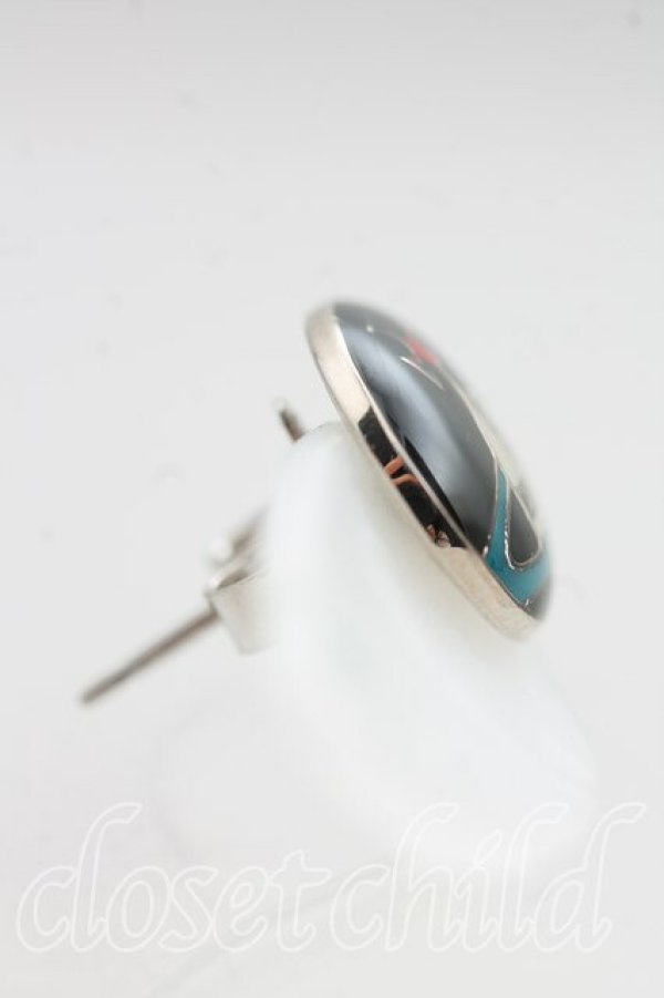 画像3: ヴィヴィアンウエストウッド 中古 / エナメルオーブボタンシングルスタッズピアス  シルバー  H-25-11-23-006-er-IN-ZH (3)