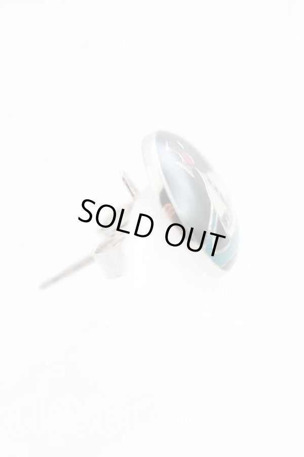 画像3: ヴィヴィアンウエストウッド 中古 / エナメルオーブボタンシングルスタッズピアス  シルバー  H-25-11-23-007-er-IN-ZH (3)