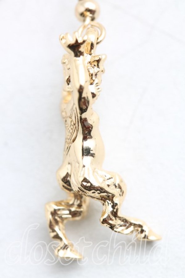 画像2: ヴィヴィアンウエストウッド 中古 / サティアドロップピアス  ゴールド  H-25-11-23-010-er-OD-ZH (2)