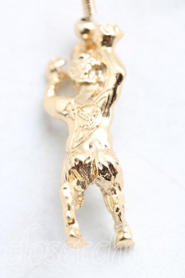 画像4: ヴィヴィアンウエストウッド 中古 / サティアドロップピアス  ゴールド  H-25-11-23-010-er-OD-ZH (4)
