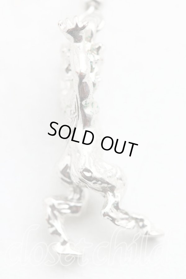 画像2: ヴィヴィアンウエストウッド 中古 / サティアドロップピアス  シルバー  H-25-11-23-011-er-OD-ZH (2)