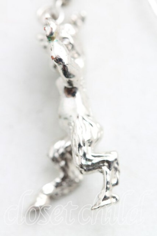 画像3: ヴィヴィアンウエストウッド 中古 / サティアドロップピアス  シルバー  H-25-11-23-011-er-OD-ZH (3)