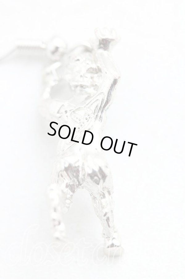 画像4: ヴィヴィアンウエストウッド 中古 / サティアドロップピアス  シルバー  H-25-11-23-011-er-OD-ZH (4)