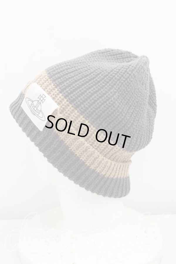 画像2: ヴィヴィアンウエストウッド 中古 / 2トーンニットワッチ  茶  H-25-11-23-012-ha-OD-ZH (2)