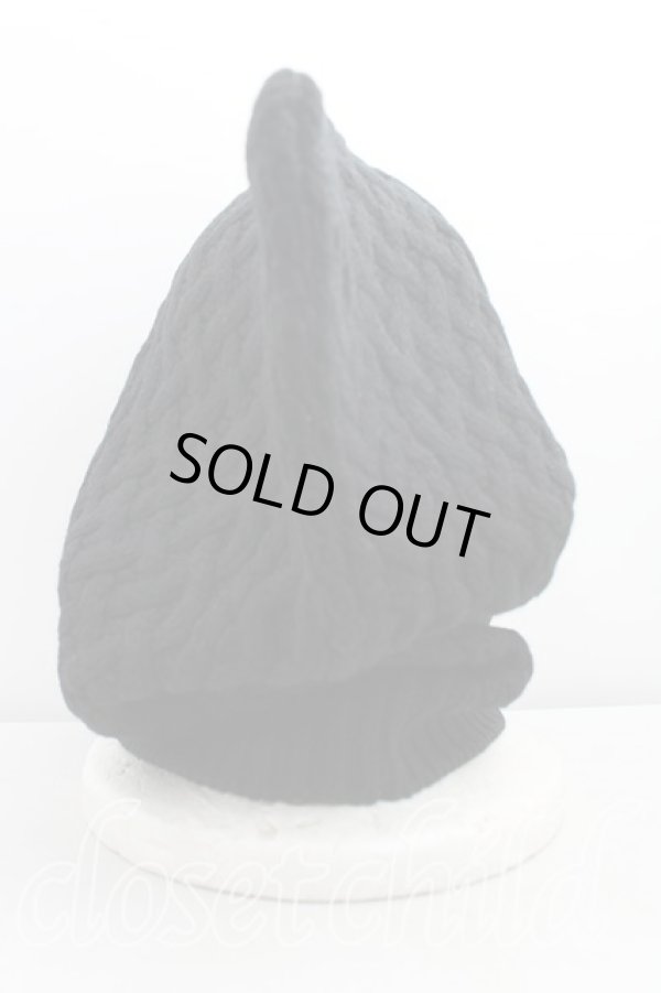 画像3: ヴィヴィアンウエストウッド 中古 / フィッシャーマンケーブルニットバラクラバ  黒  H-25-11-23-013-ha-OD-ZH (3)