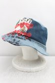 画像2: ヴィヴィアンウエストウッド 中古 / MEANINGLESSデニムハット  インディゴ  H-25-11-23-014-ha-OD-ZH (2)