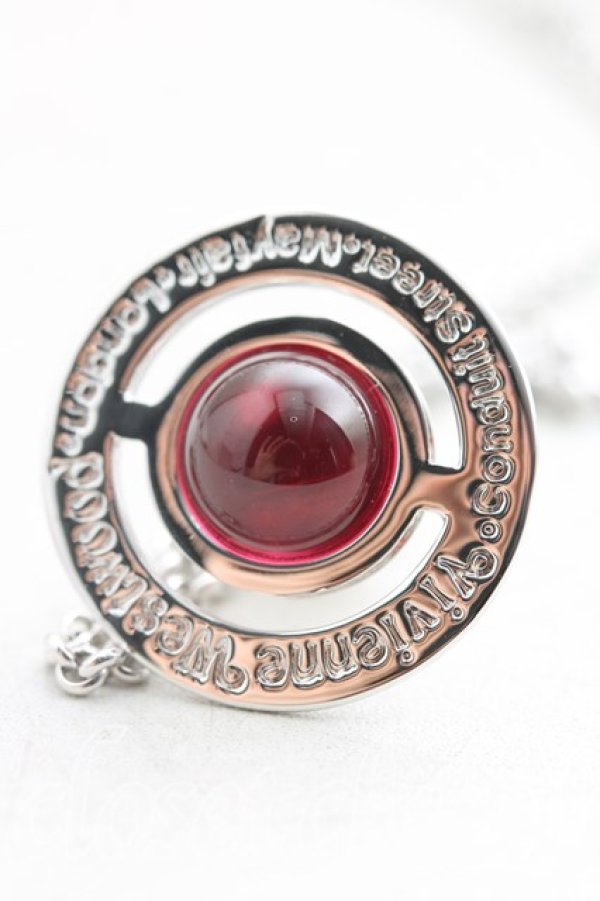 画像3: ヴィヴィアンウエストウッド 中古 / タイニーオーブネックレス  シルバーｘピンク  H-25-11-23-016-nl-OD-ZH (3)