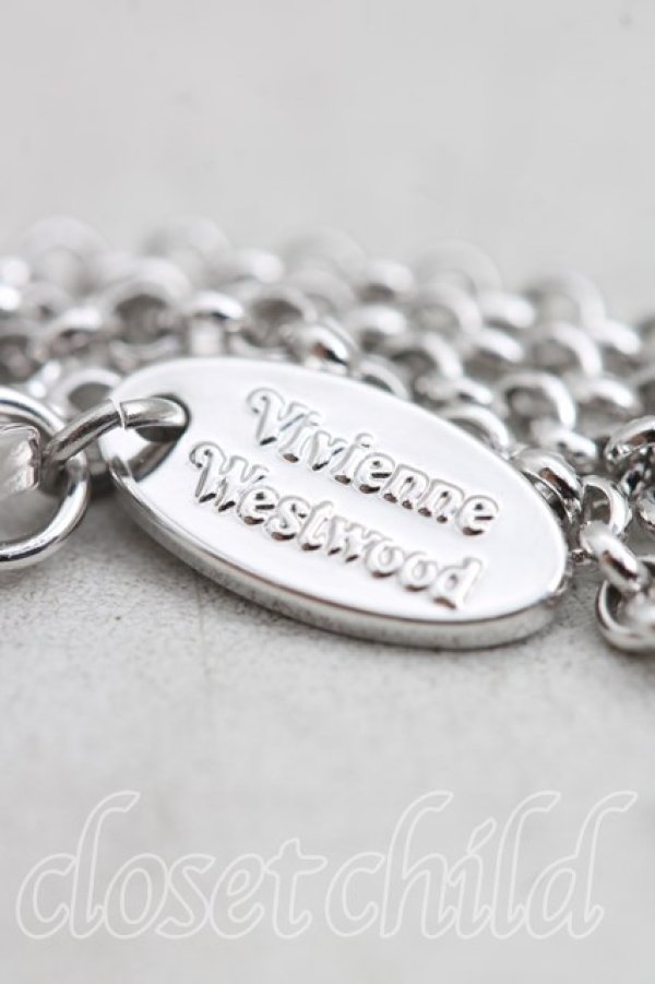 画像4: ヴィヴィアンウエストウッド 中古 / タイニーオーブネックレス  シルバーｘピンク  H-25-11-23-016-nl-OD-ZH (4)