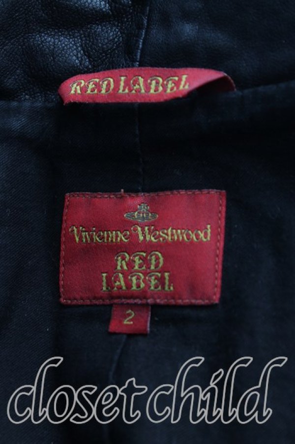 画像3: ヴィヴィアンウエストウッド 中古 / ラムレザーライダースジャケット 2（9号相当） 黒  H-25-11-30-002-jc-OD-ZH (3)