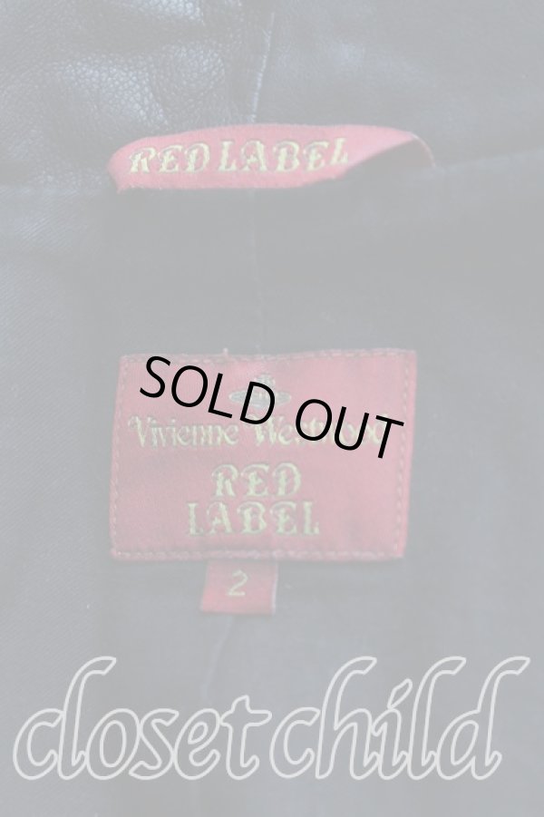 画像3: ヴィヴィアンウエストウッド 中古 / ラムレザーライダースジャケット 2（9号相当） 黒  H-25-11-30-002-jc-OD-ZH (3)