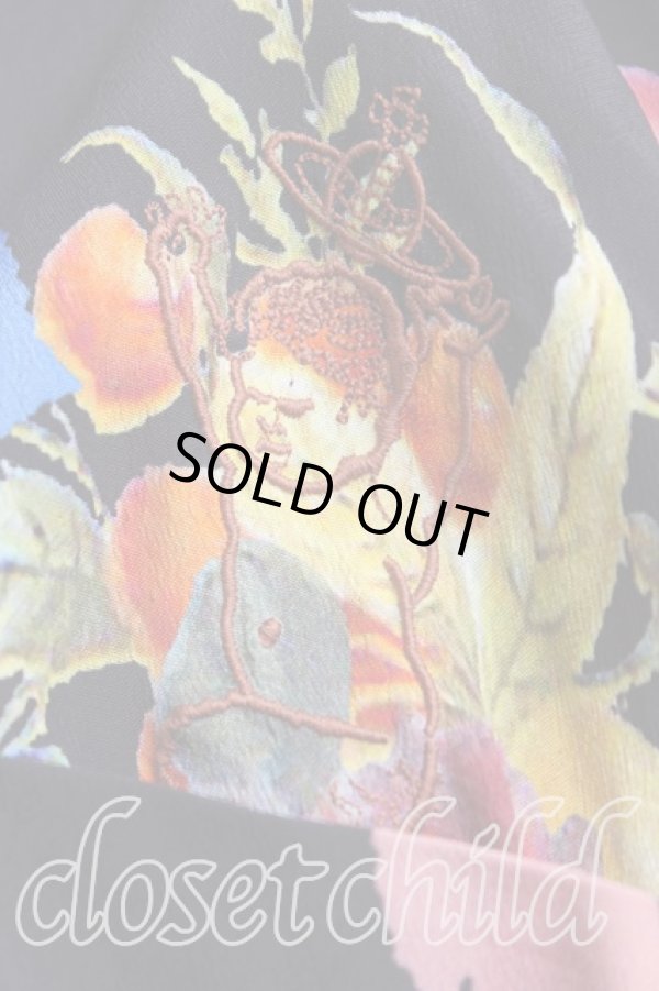 画像6: ヴィヴィアンウエストウッド 中古 / ブラックローズカオスシャツ L/XL 黒  H-25-11-30-018-bl-OD-ZH (6)